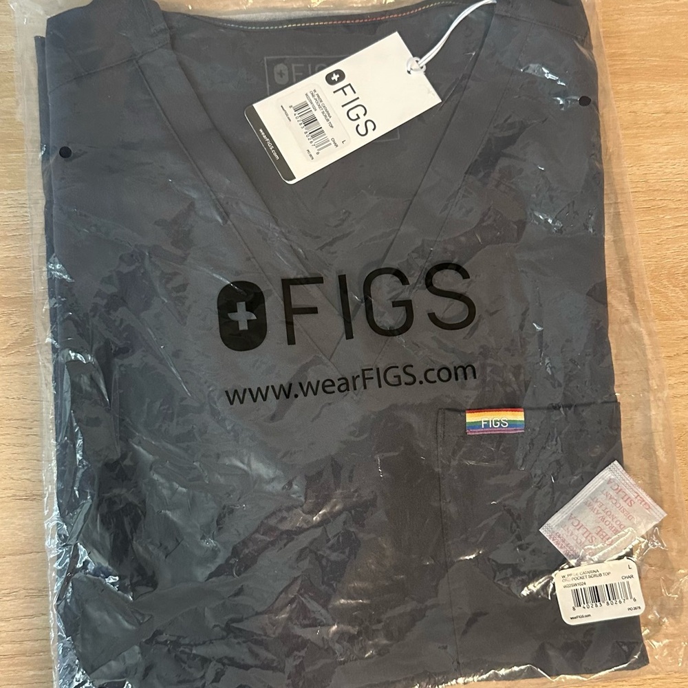 FIGS set, Charcoal Gray, PRIDE collection, LARGE